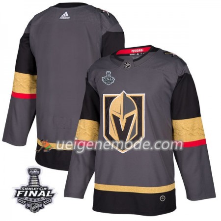Herren Eishockey Vegas Golden Knights Trikot Blank 2018 Stanley Cup Final Patch Adidas Grau Authentic